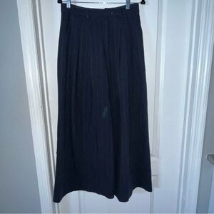 Anthropologie Maeve Striped Pleated Wide Leg Pants